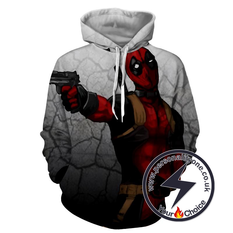 Deadpool Fire - Deadpool 3D - Hoodies